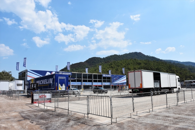 Muğla'da Türkiye Rallisi öncesi yaşam alanı oluşturuldu